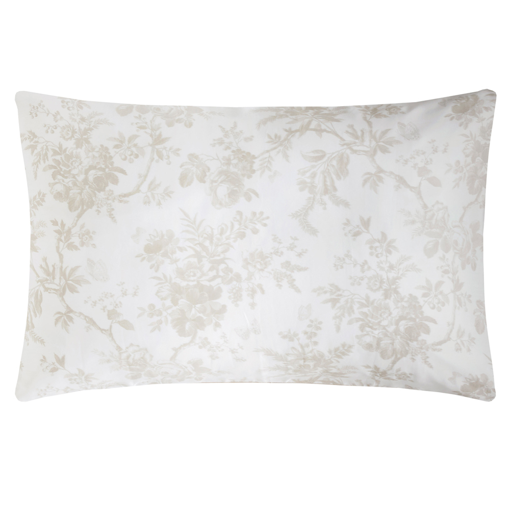 Laura Ashley Walled Garden Dove Grey Pair of Pillowcases